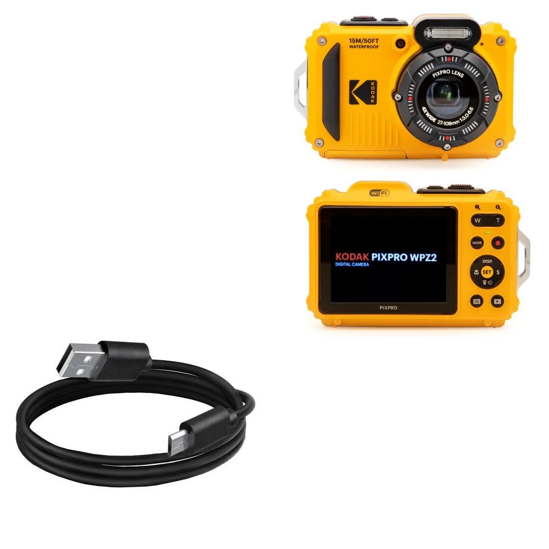 KODAK PIXPRO 充電器付き 楽天市場】コダック KODAK PIXPRO USB充電器＋microUSBケーブルセット